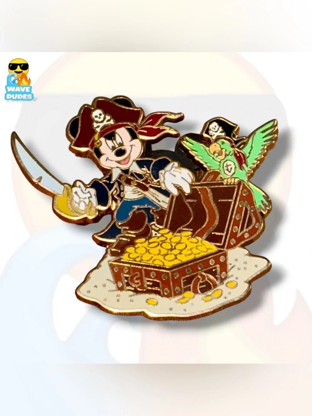 Disney 2006 Mickey Mouse Pirates Of The Caribbean Treasure Chest Pin